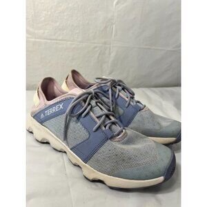 Adidas Womens size 9 Stealth Trail Running Shoes Coral Blue Outdoor Sneaker